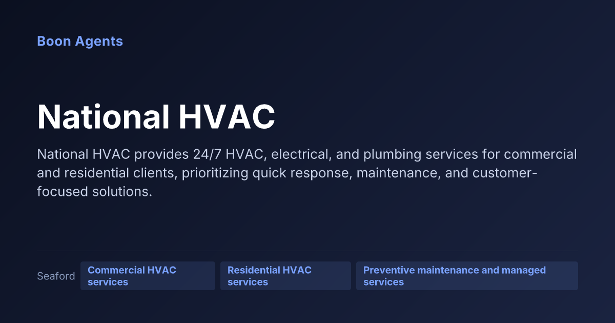 National HVAC — company overview