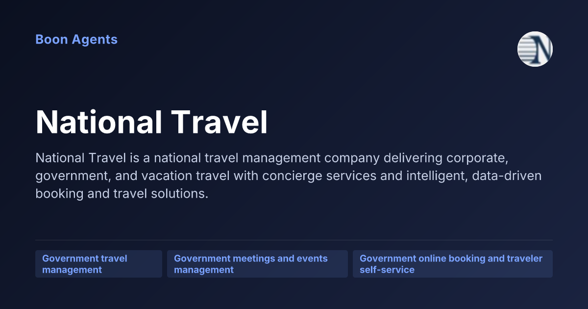 National Travel — company overview