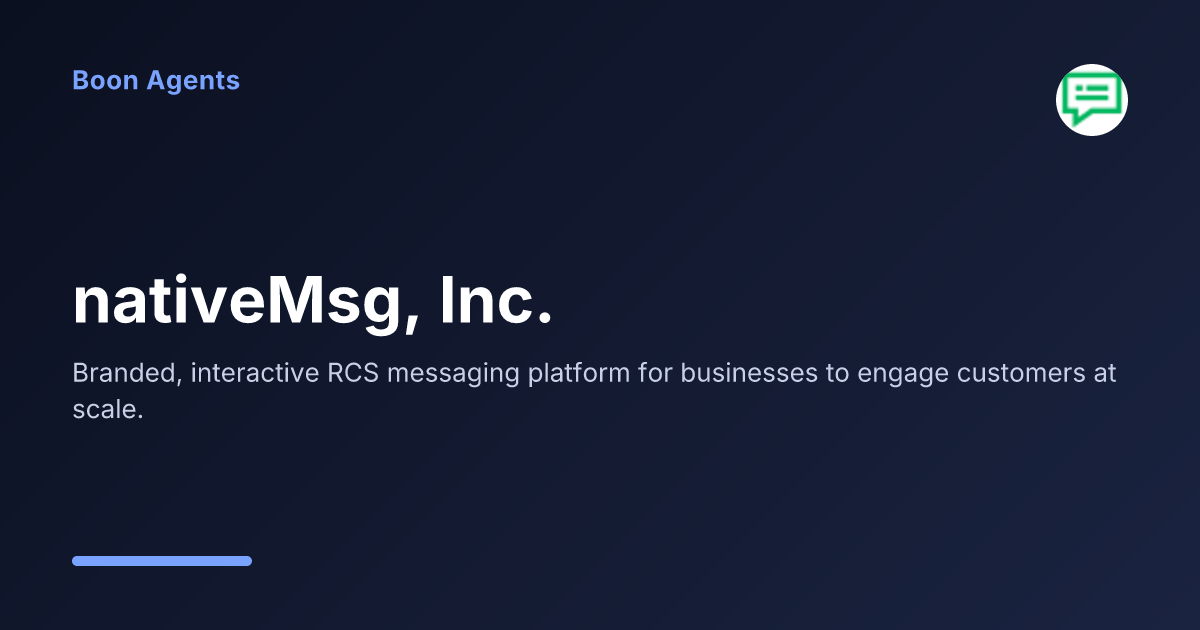 nativeMsg, Inc. — company overview
