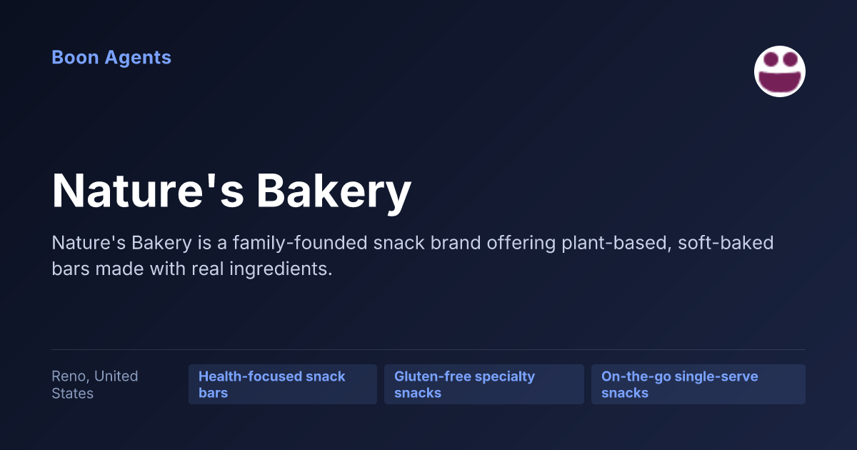 Nature's Bakery — company overview
