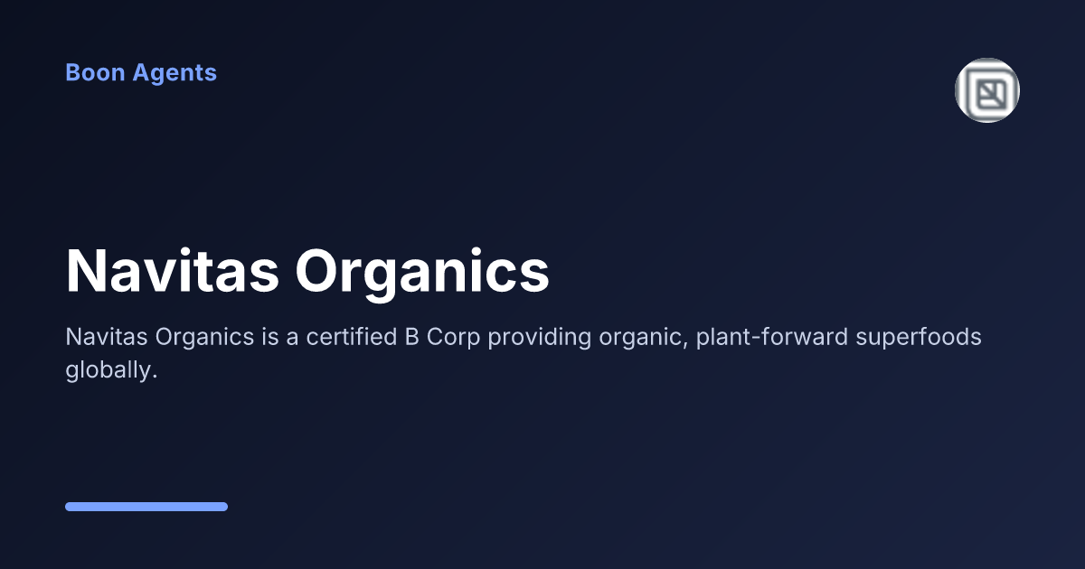 Navitas Organics — company overview