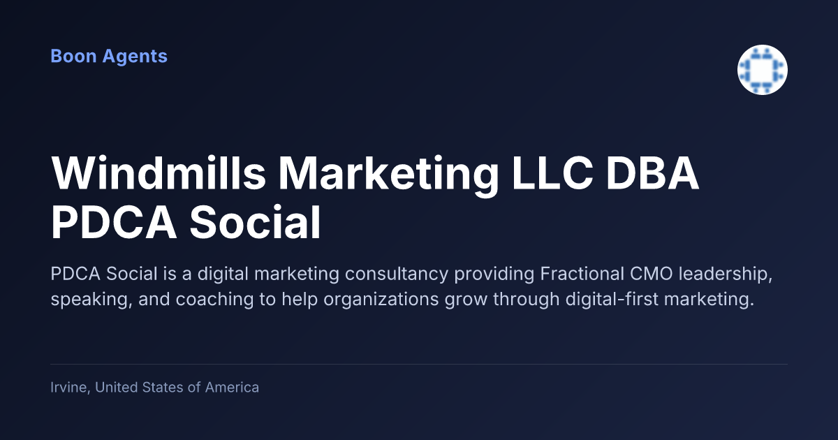 Windmills Marketing LLC DBA PDCA Social — company overview