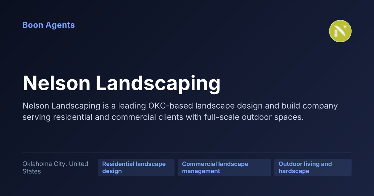 Nelson Landscaping — company overview