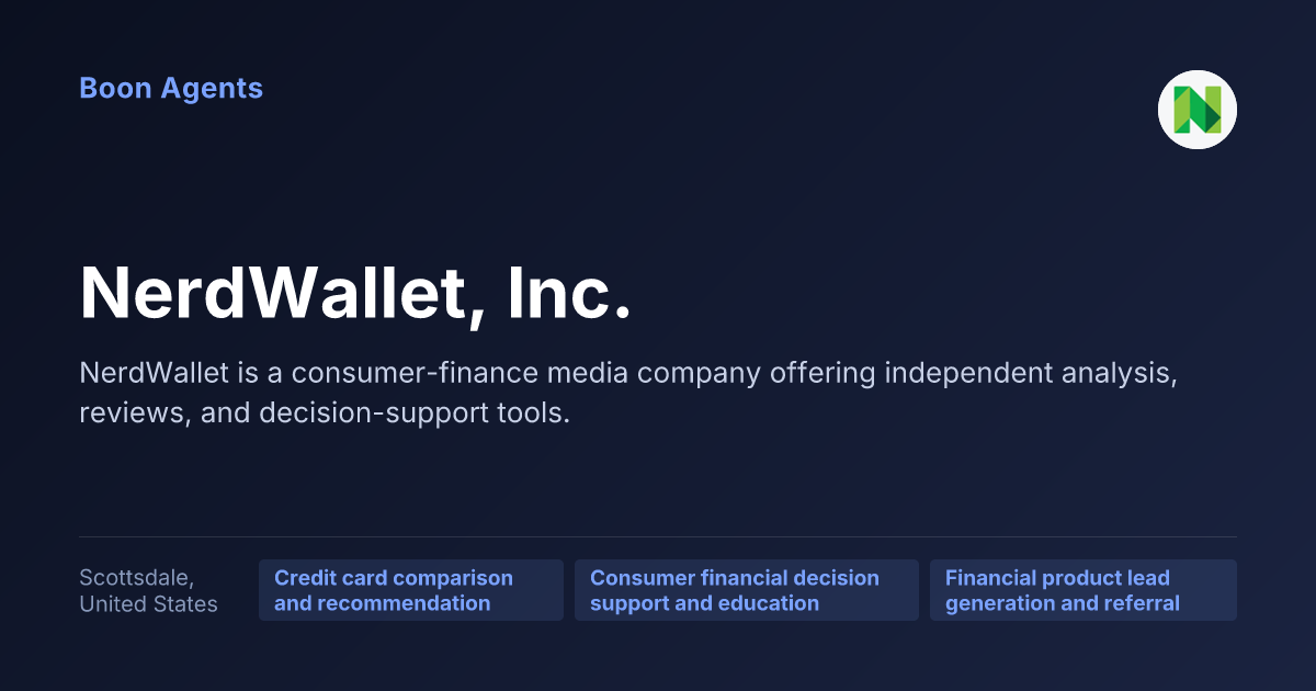 NerdWallet, Inc. — company overview