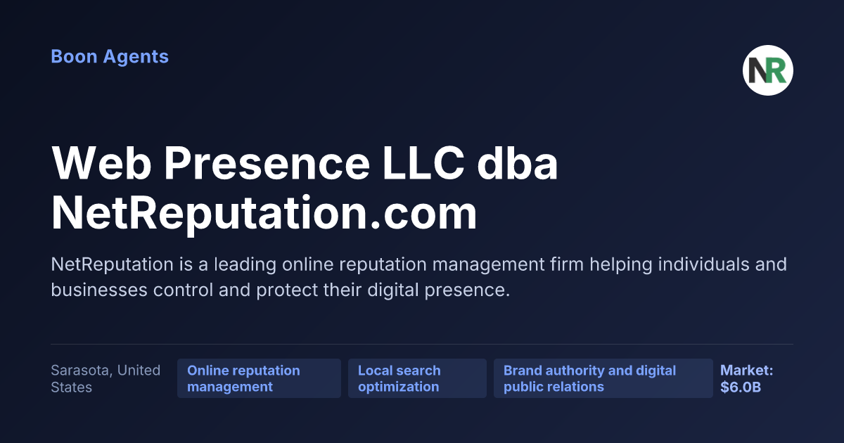 Web Presence LLC dba NetReputation.com — company overview