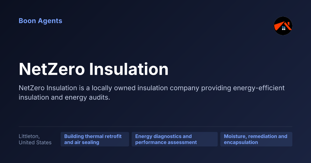 NetZero Insulation — company overview