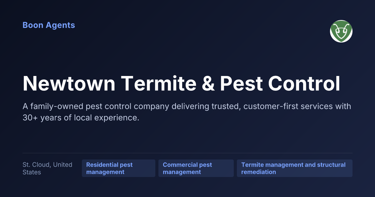 Newtown Termite & Pest Control — company overview