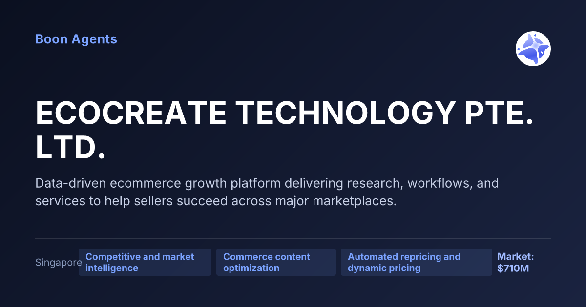ECOCREATE TECHNOLOGY PTE. LTD. — company overview