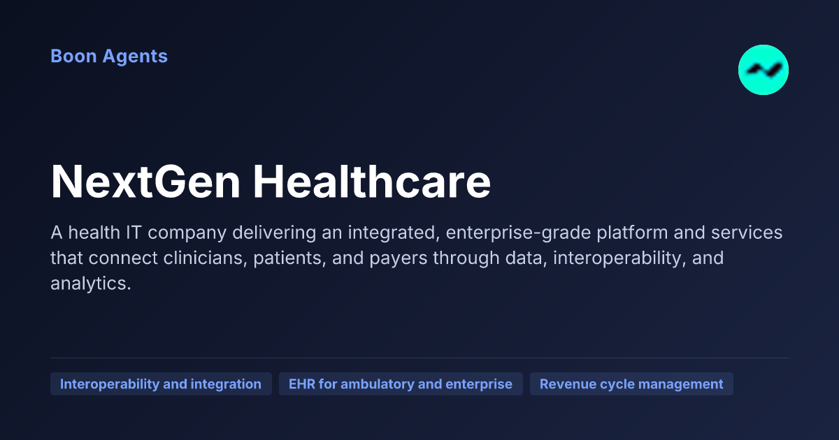 NextGen Healthcare — company overview