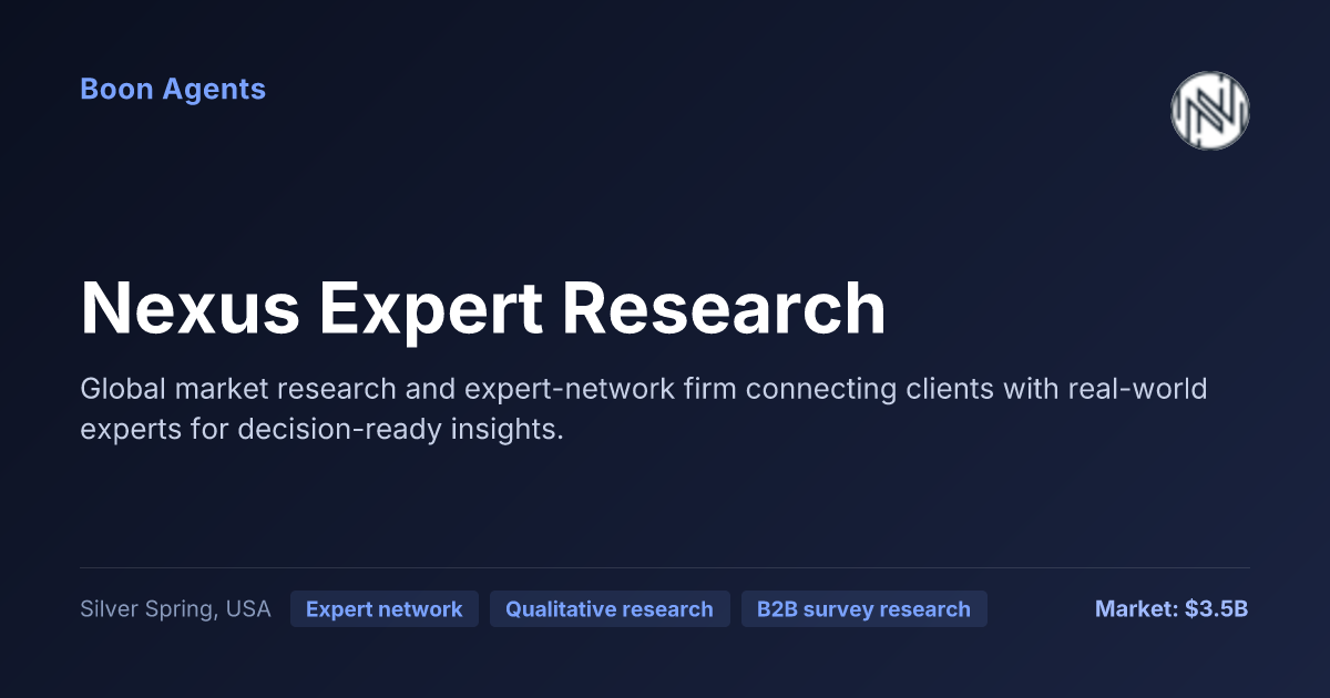 Nexus Expert Research — company overview