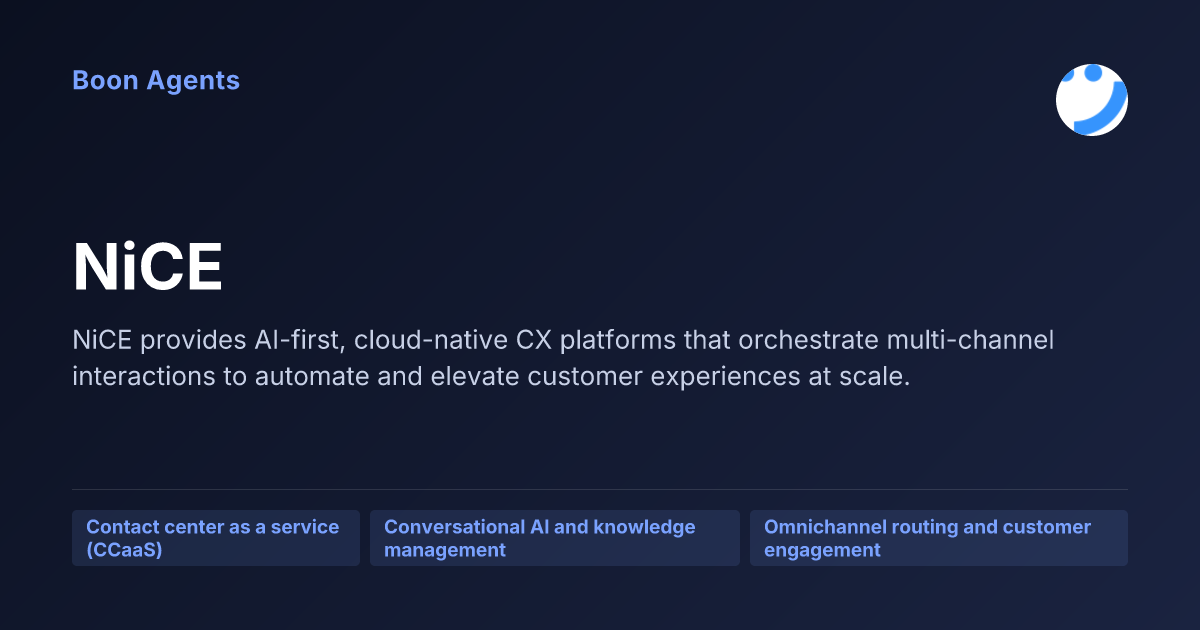 NiCE — company overview