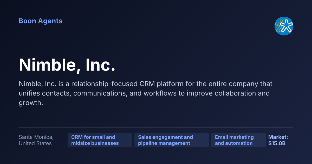 Nimble, Inc. — company overview