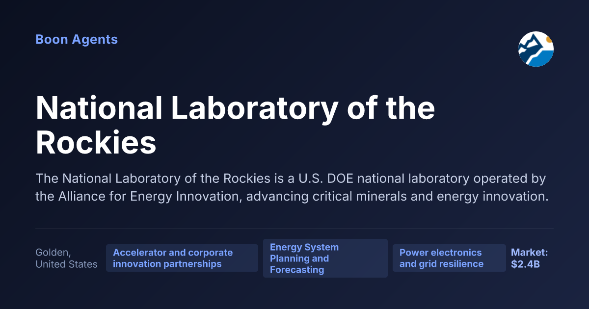 National Laboratory of the Rockies — company overview