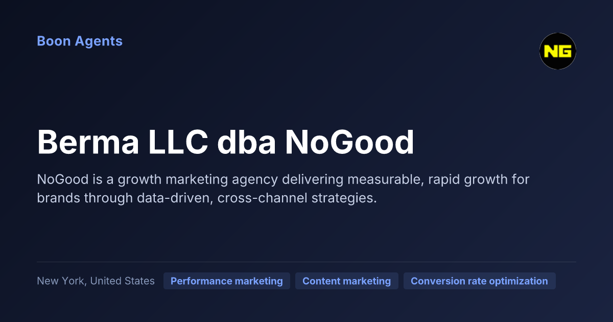 Berma LLC dba NoGood — company overview