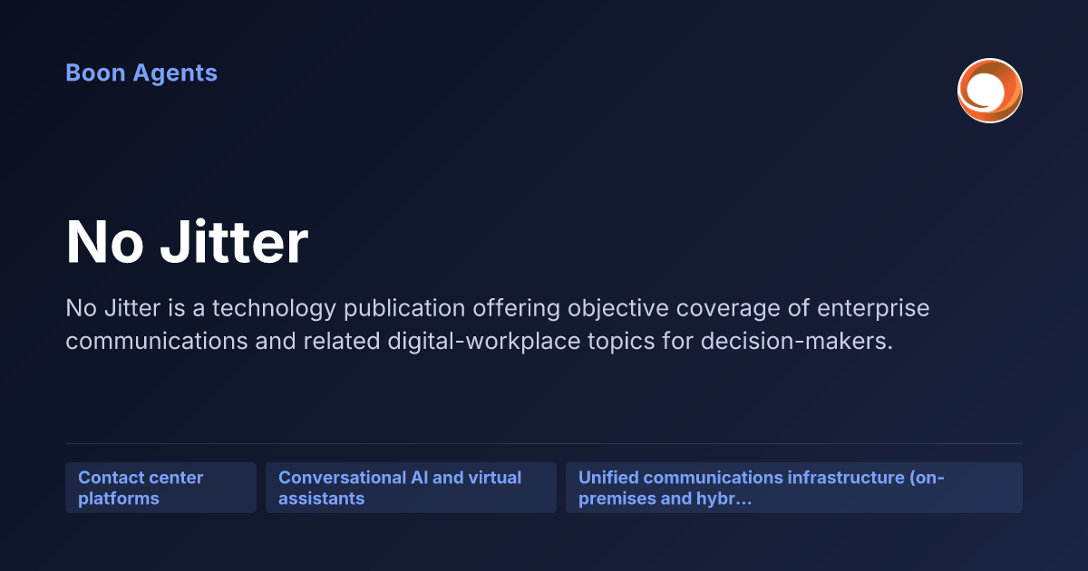 No Jitter — company overview