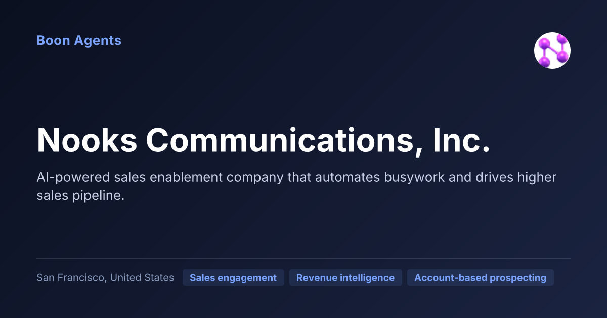 Nooks Communications, Inc. — company overview