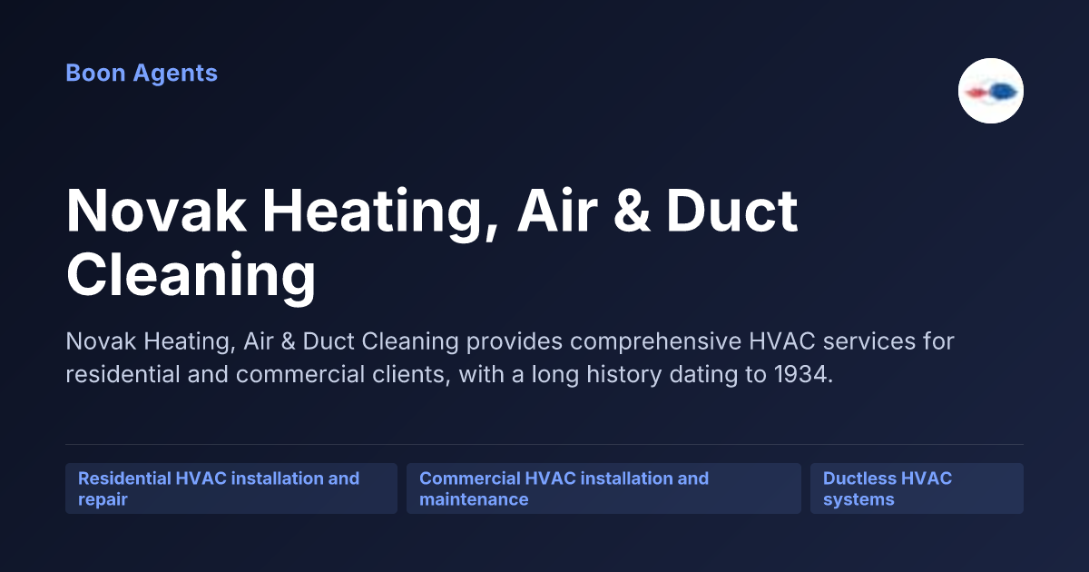 Novak Heating, Air & Duct Cleaning — company overview