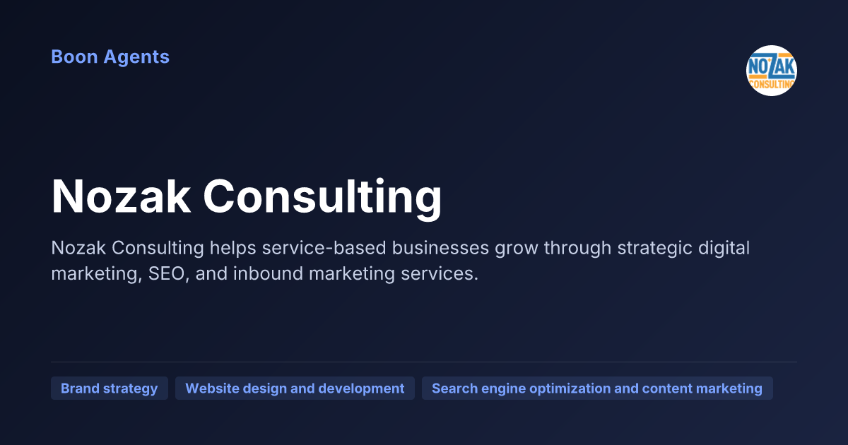 Nozak Consulting — company overview