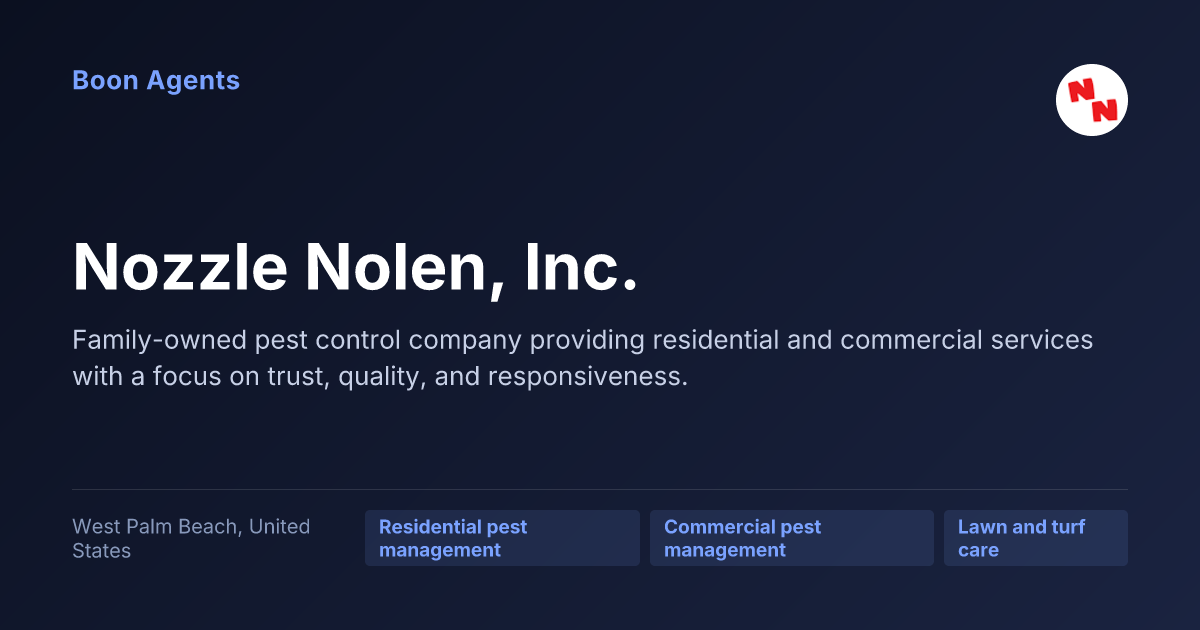 Nozzle Nolen, Inc. — company overview
