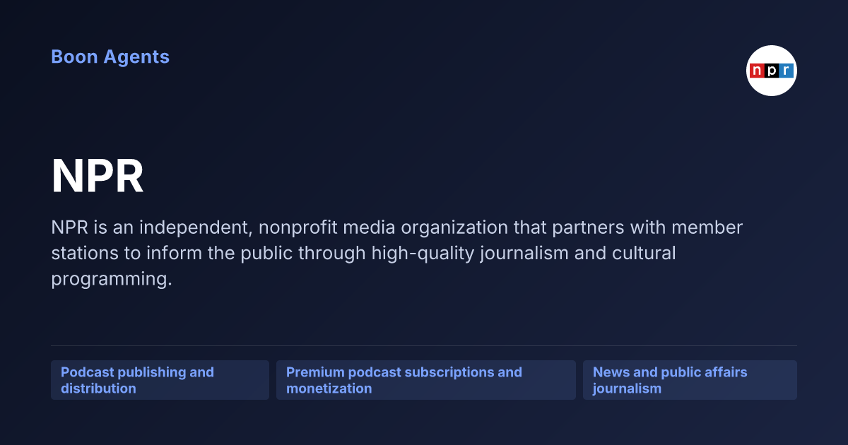NPR — company overview