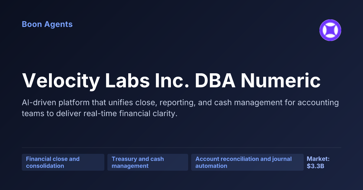 Velocity Labs Inc. DBA Numeric — company overview