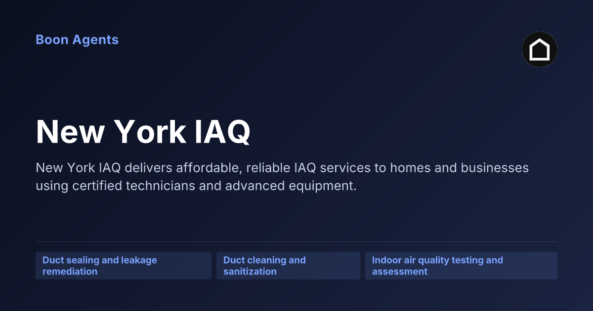 New York IAQ — company overview