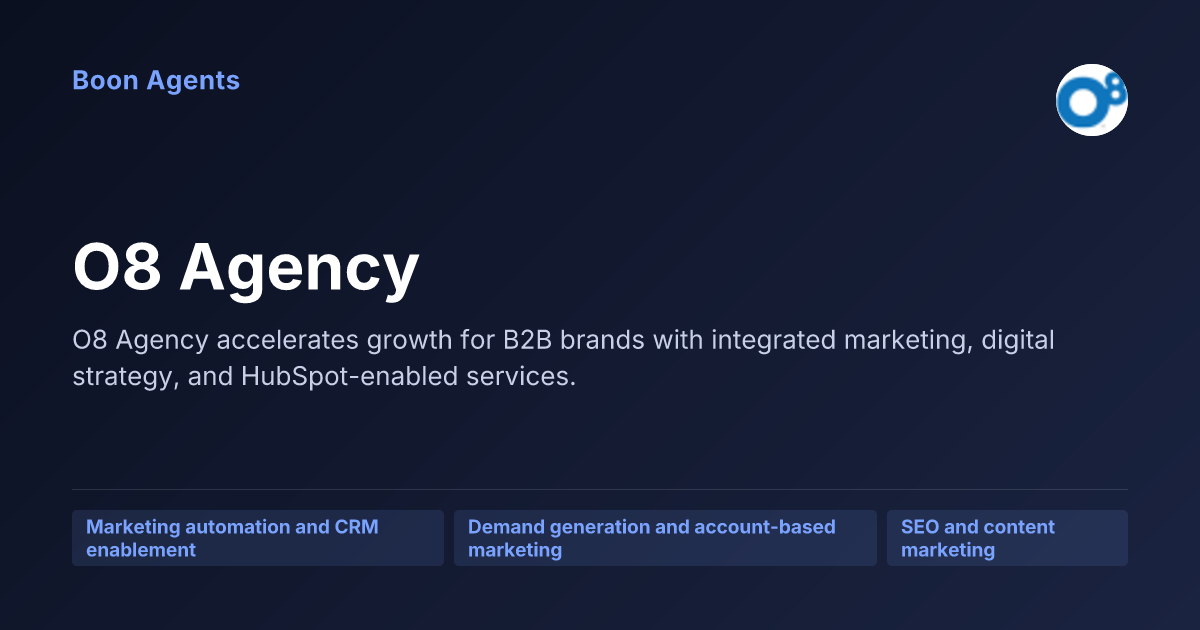 O8 Agency — company overview