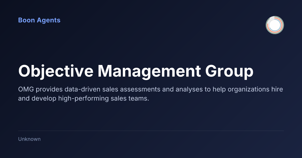 Objective Management Group — company overview