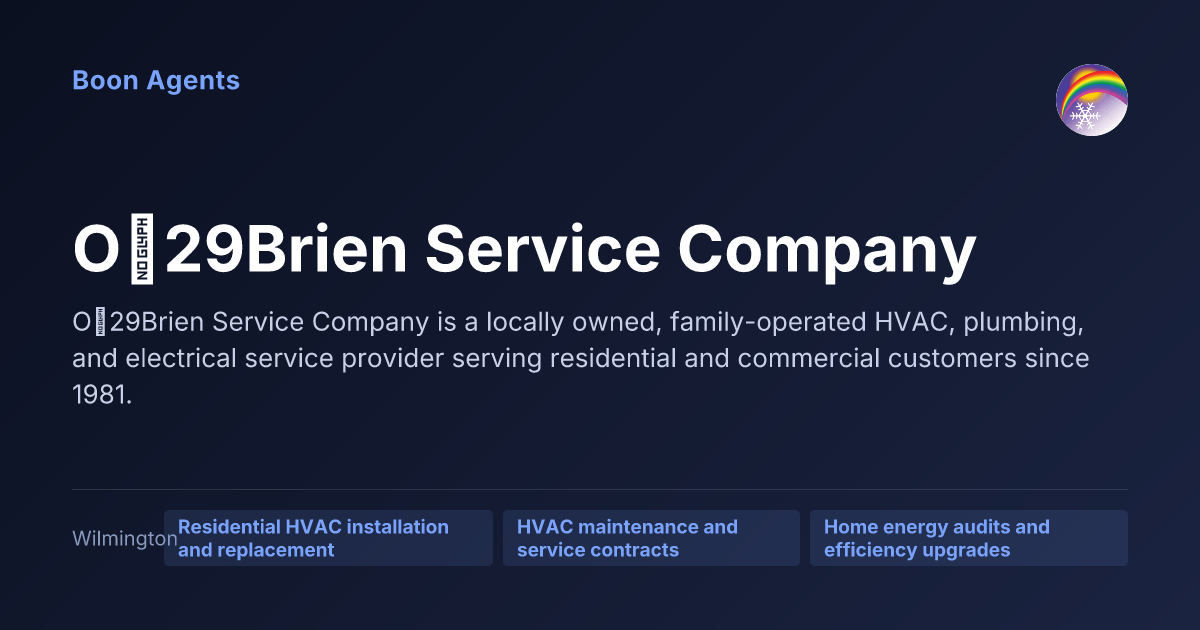O29Brien Service Company — company overview