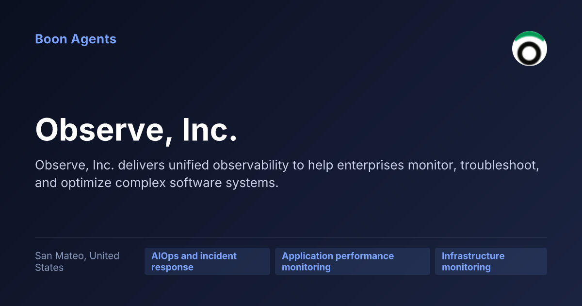 Observe, Inc. — company overview
