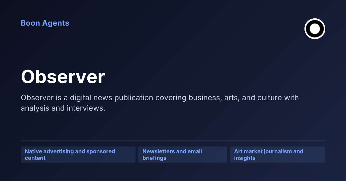 Observer — company overview