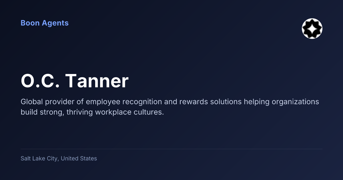 O.C. Tanner — company overview