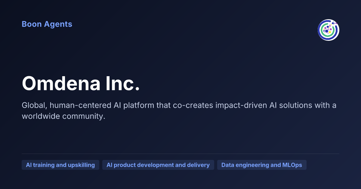 Omdena Inc. — company overview