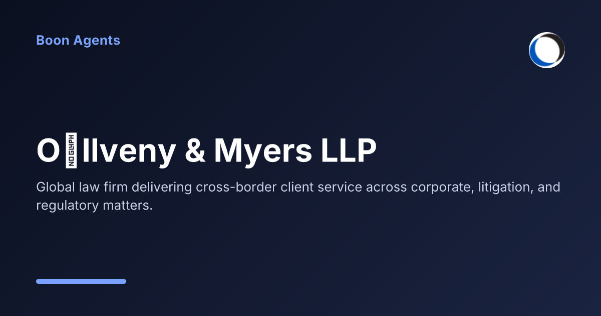 Ollveny & Myers LLP — company overview