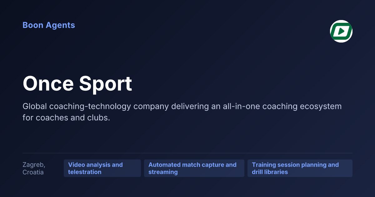 Once Sport — company overview