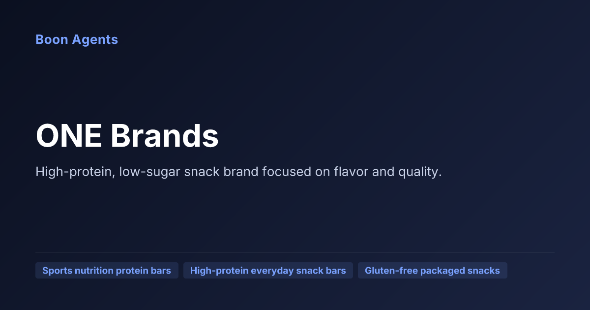 ONE Brands — company overview