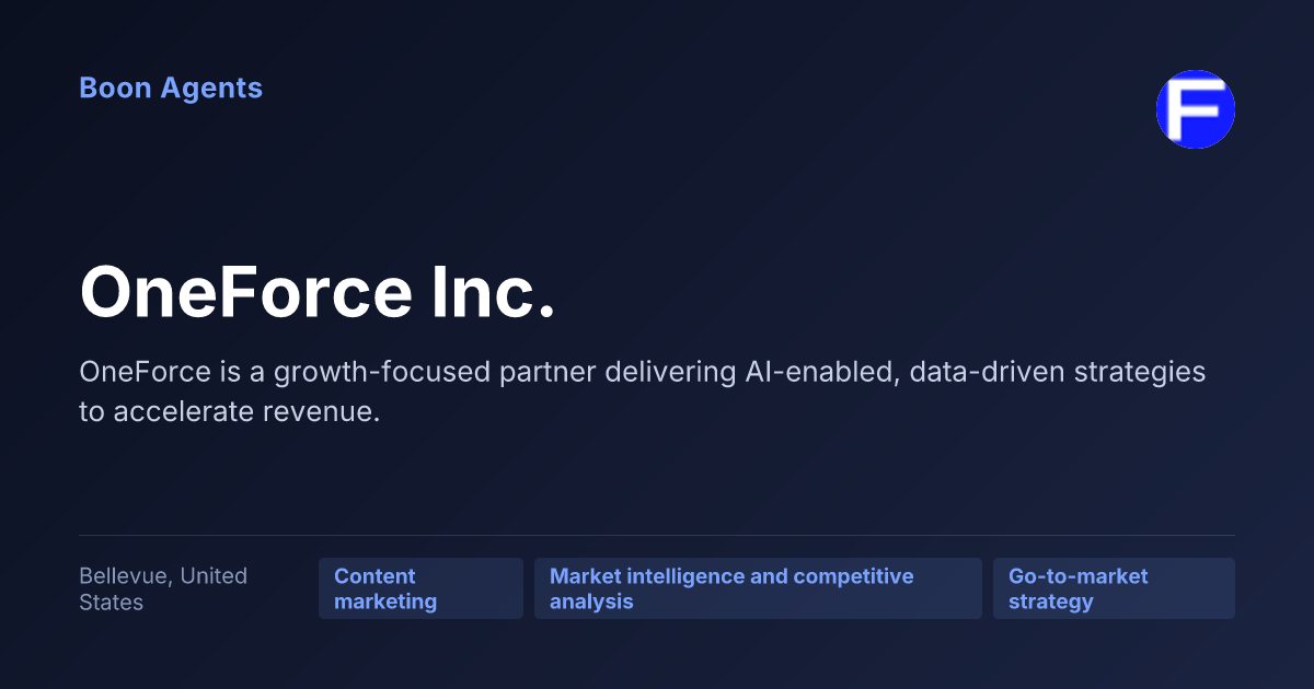OneForce Inc. — company overview