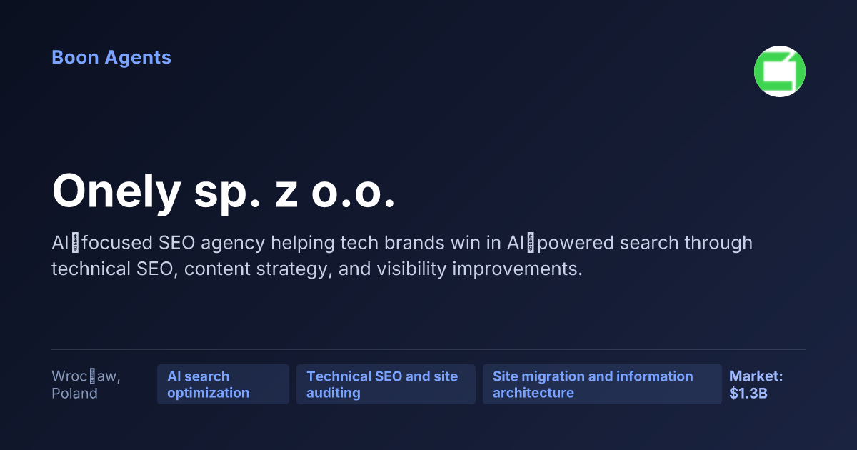Onely sp. z o.o. — company overview