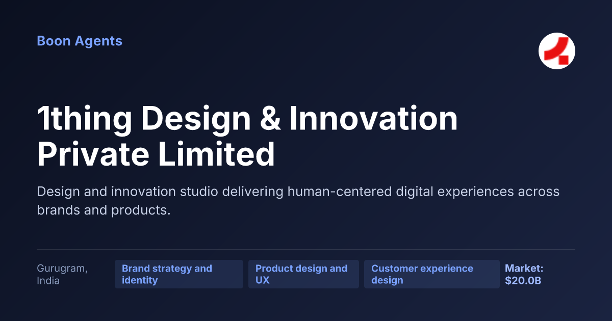 1thing Design & Innovation Private Limited — company overview