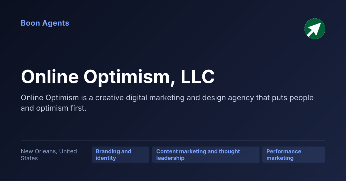 Online Optimism, LLC — company overview