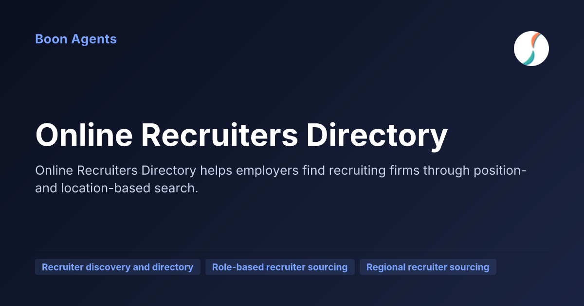 Online Recruiters Directory — company overview