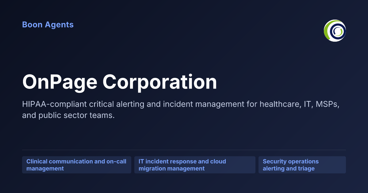 OnPage Corporation — company overview