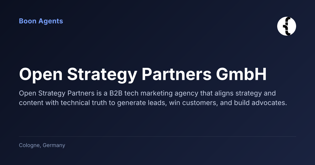 Open Strategy Partners GmbH — company overview