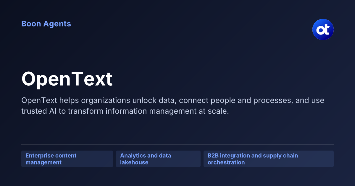 OpenText — company overview