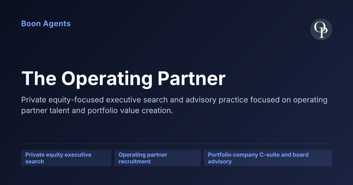 The Operating Partner — company overview