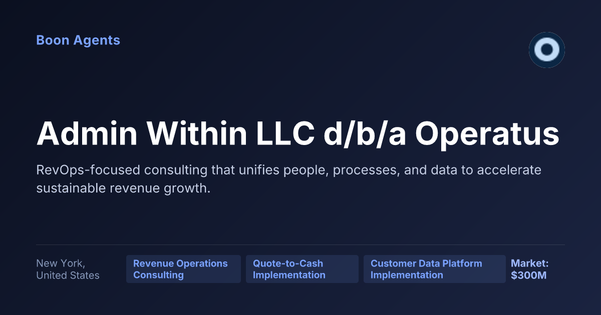 Admin Within LLC d/b/a Operatus — company overview