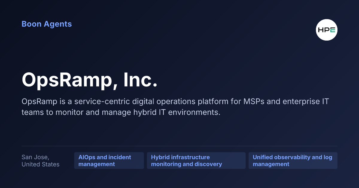 OpsRamp, Inc. — company overview