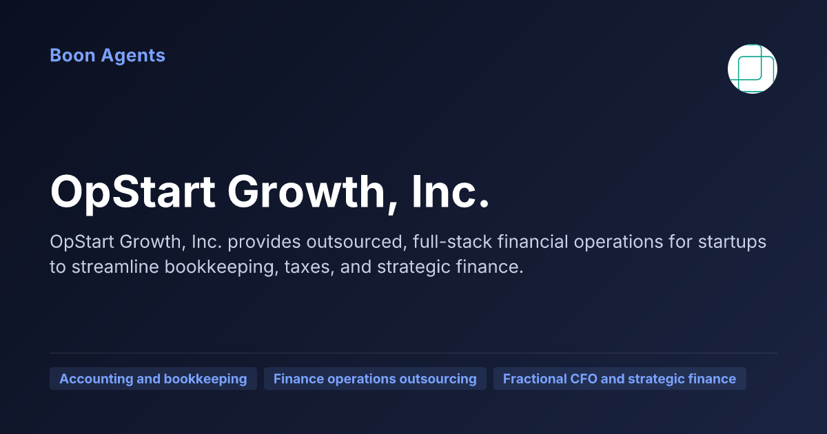 OpStart Growth, Inc. — company overview