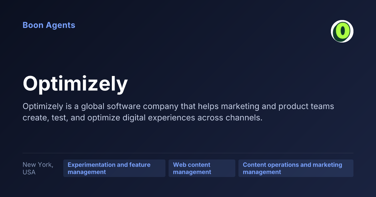Optimizely — company overview