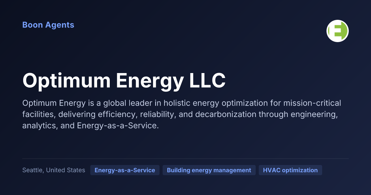 Optimum Energy LLC — company overview